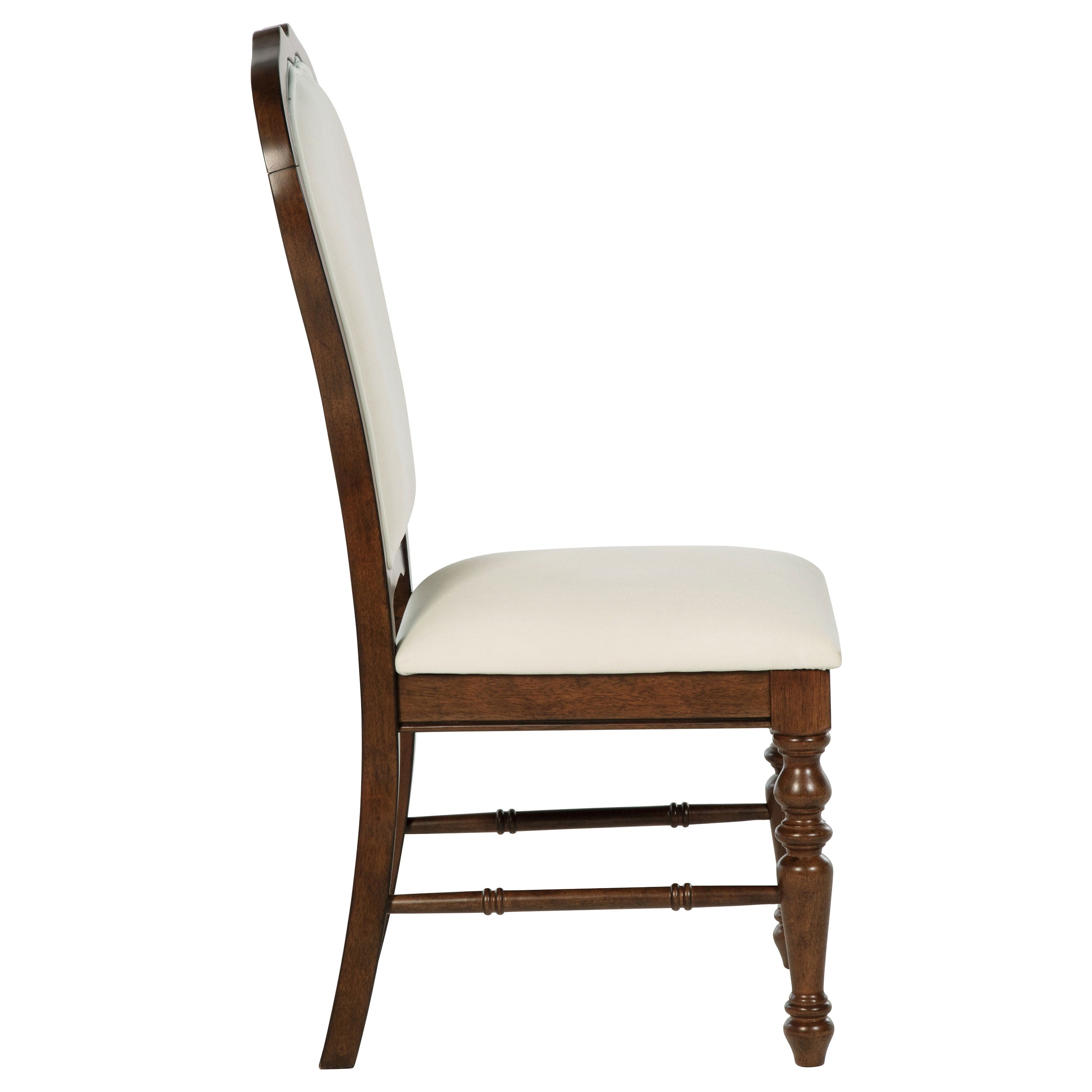 Landon Upholstered Dining Side Chair Rich Brown (Set of 2) — view 10