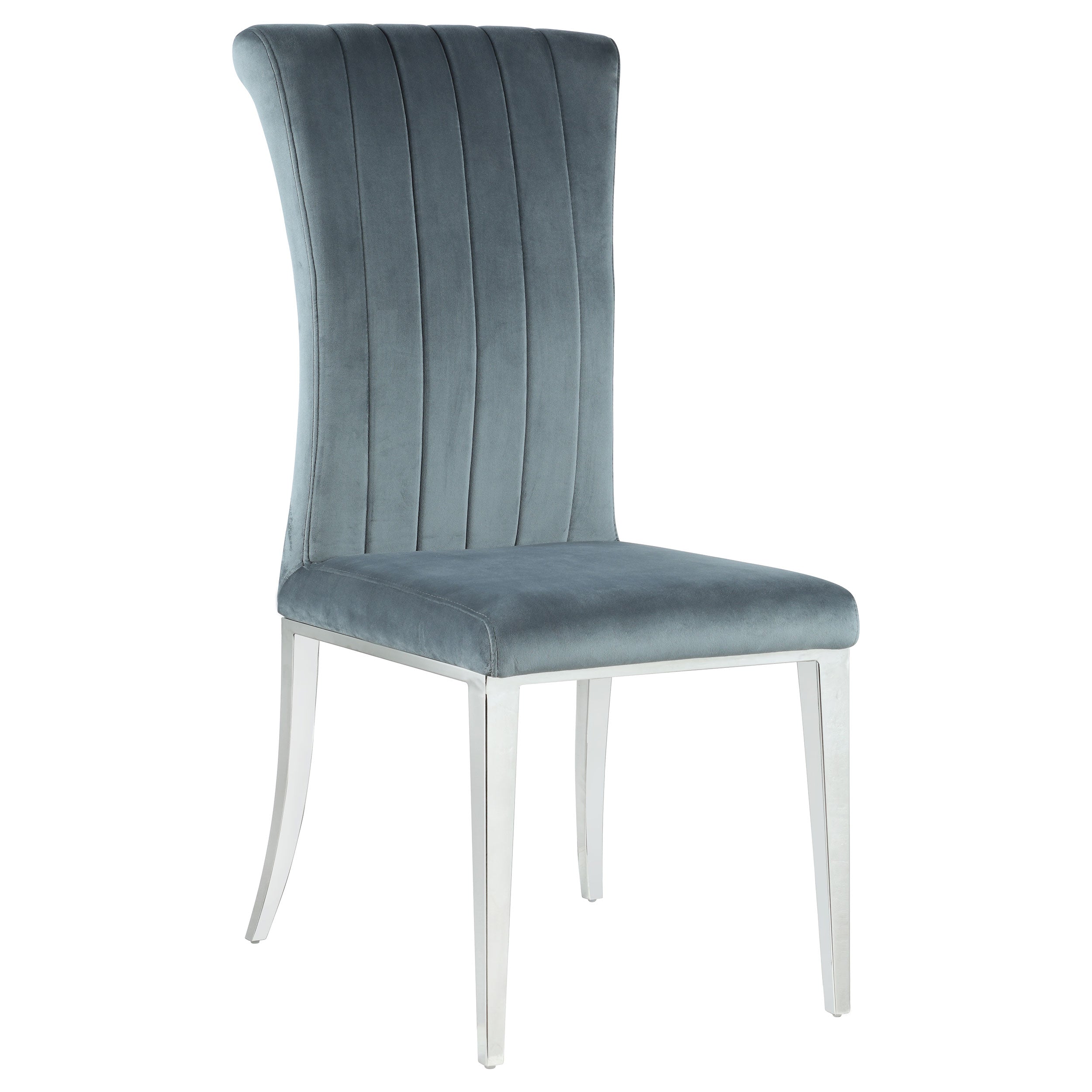Beaufort Upholstered Dining Side Chair Steel Grey (Set of 2) — view 3