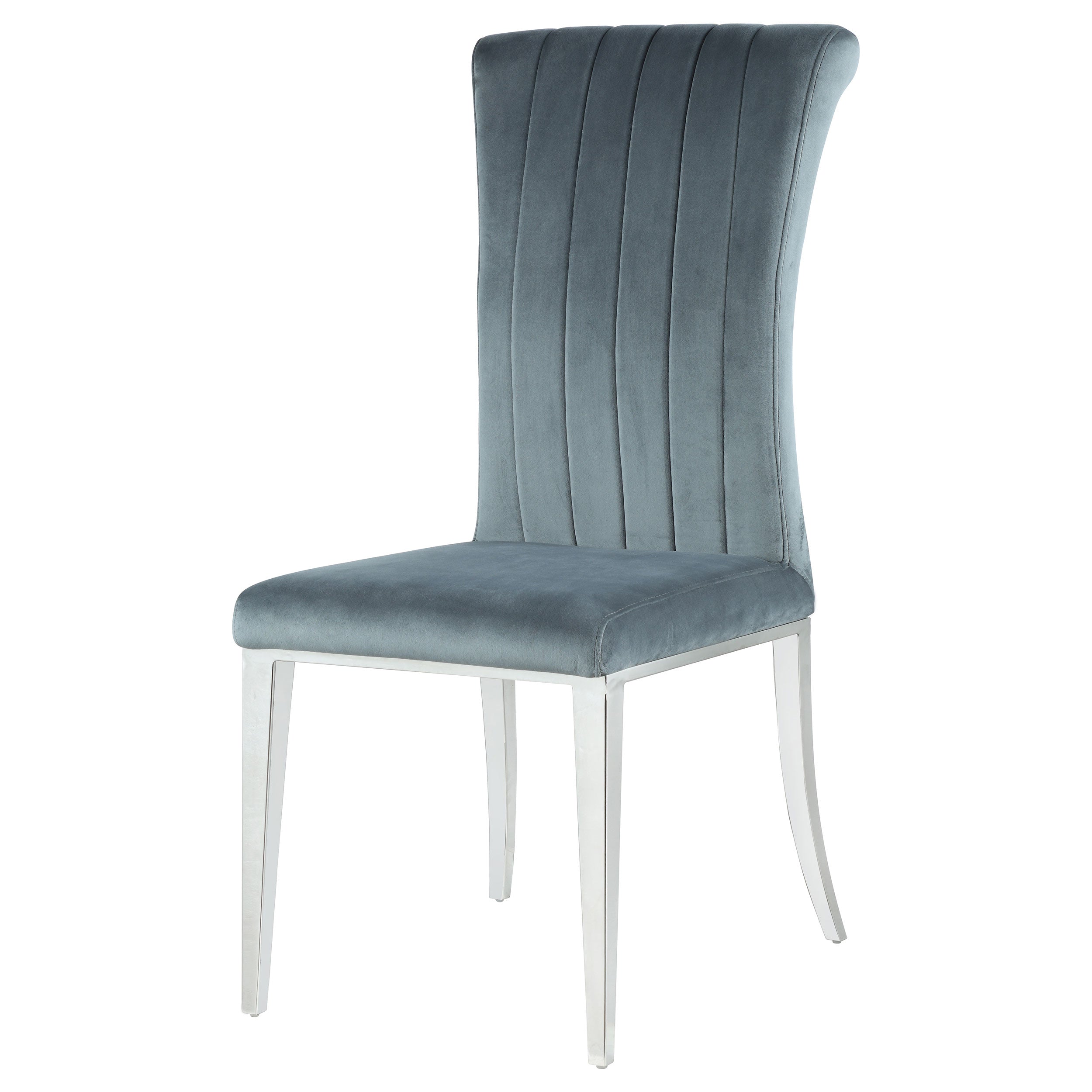 Beaufort Upholstered Dining Side Chair Steel Grey (Set of 2) — view 5