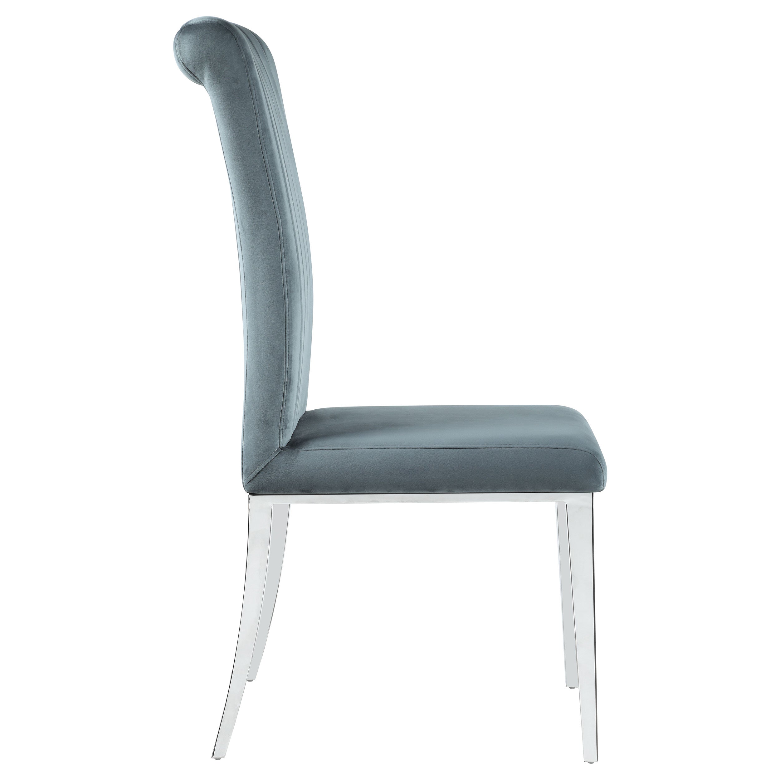 Beaufort Upholstered Dining Side Chair Steel Grey (Set of 2) — view 10