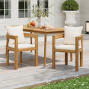 Abaco - Outdoor Acacia Wood Dining Chair (Set of 2) - Beige
