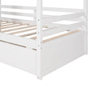 Twin Size Classic House Bed With 2 Drawers - White
