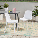 Outdoor Stacking Dining Side Chair (Set of 2)