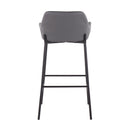 Daniella - Stylish Design Industrial Fixed Height Bar Stool (Set of 2)