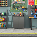 Heavy Duty Metal Garage Storage Cabinet With Wheels Sturdy Tool Organizer