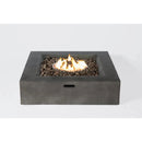 Rattan Wicker Patio Set With Cushions And Concrete Fire Pit