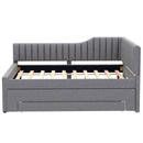 Upholstered Daybed With Trundle And 3 Drawers