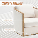 Corduroy Barrel Chair, 360 Degree Swivel