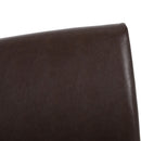 Modern Dining Chair With Upholstery - Dark Brown