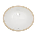 Elegant Ceramic Oval Undermount Bathroom Sink With Overflow