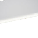 Full Size Loft Bed with Multi-storage Desk, LED light and Bedside Tray, Charging Station, White