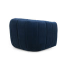 Serenizia - Upholstered Velvet Swivel Chair With Channel Tufted