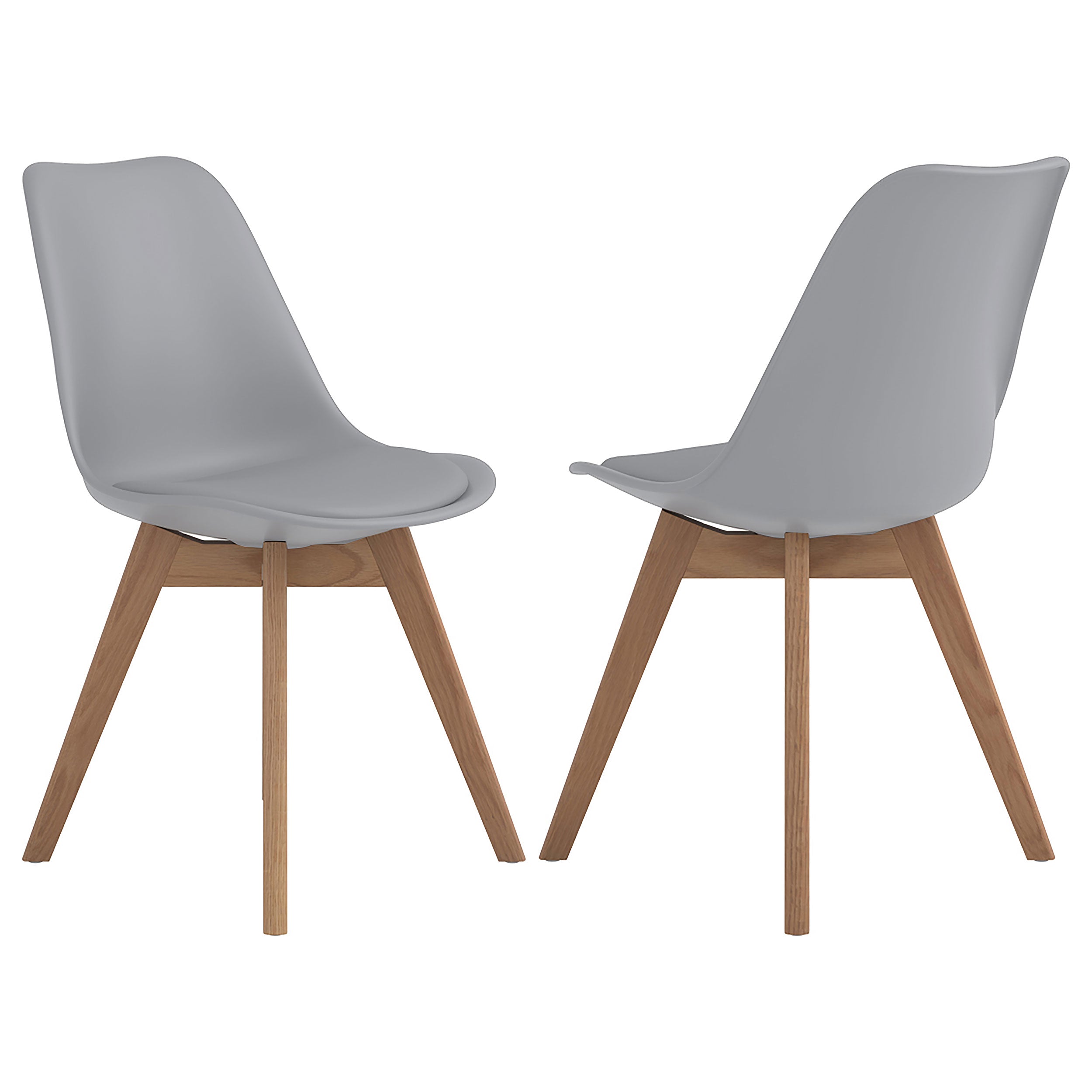 Caballo Polypropylene Dining Side Chair Grey (Set of 2) — view 1
