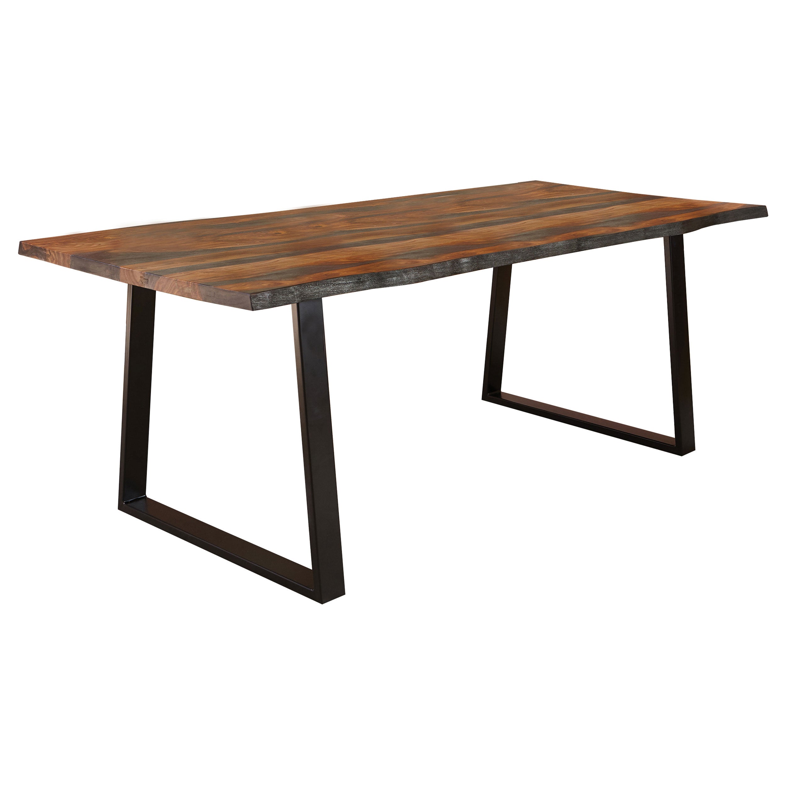 Ditman 80-inch Live Edge Dining Table Grey Sheesham — view 3