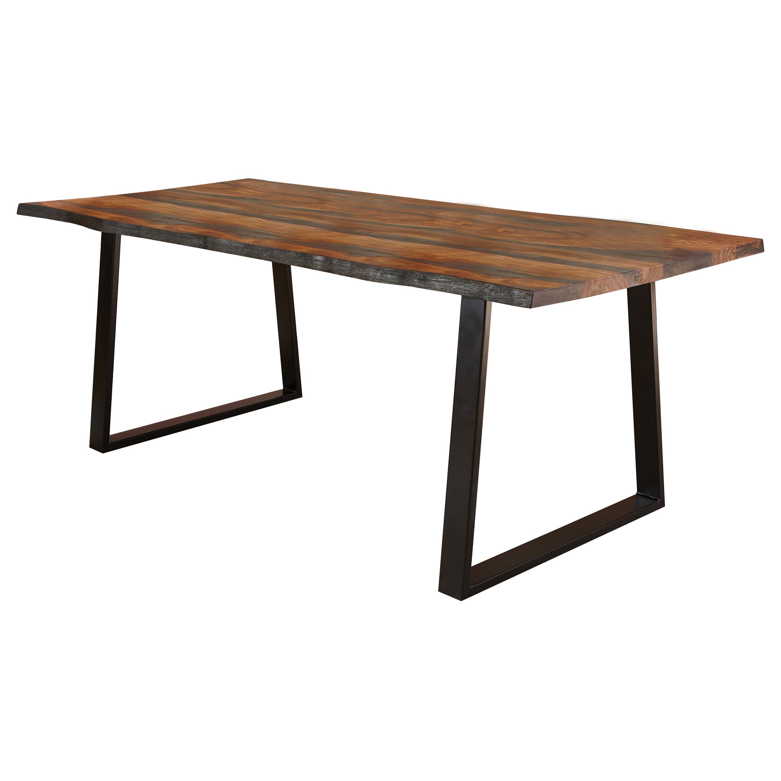Ditman 80-inch Live Edge Dining Table Grey Sheesham — view 5