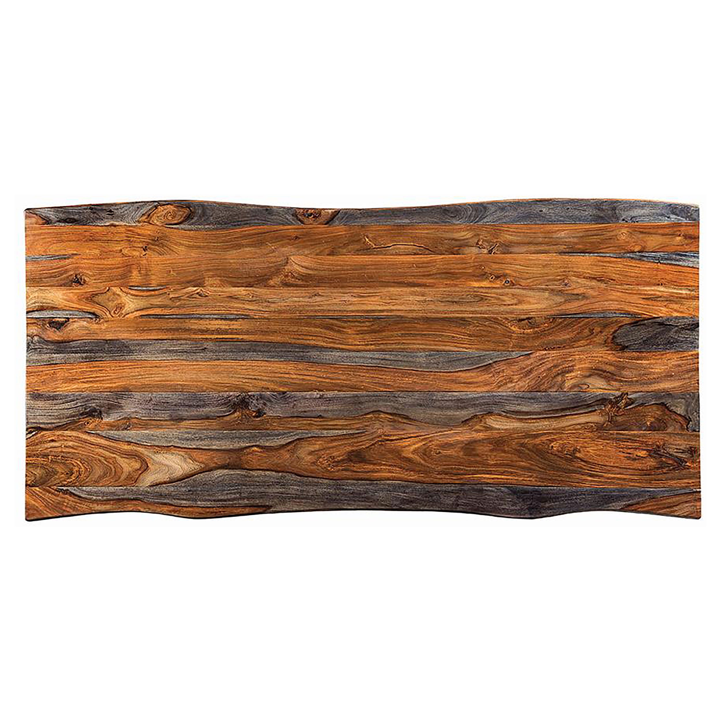 Ditman 80-inch Live Edge Dining Table Grey Sheesham — view 7