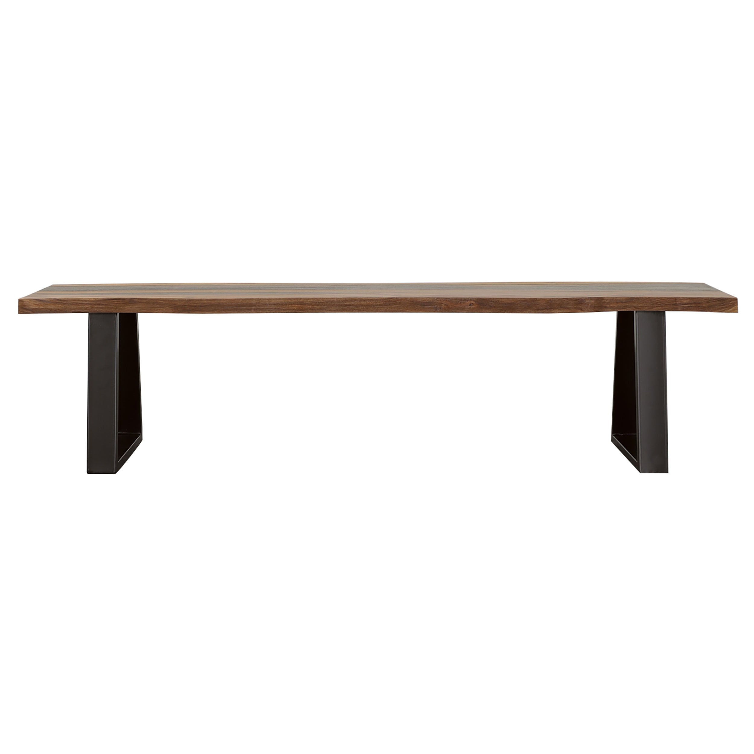 Ditman Live Edge Wood Dining Bench Grey Sheesham — view 3