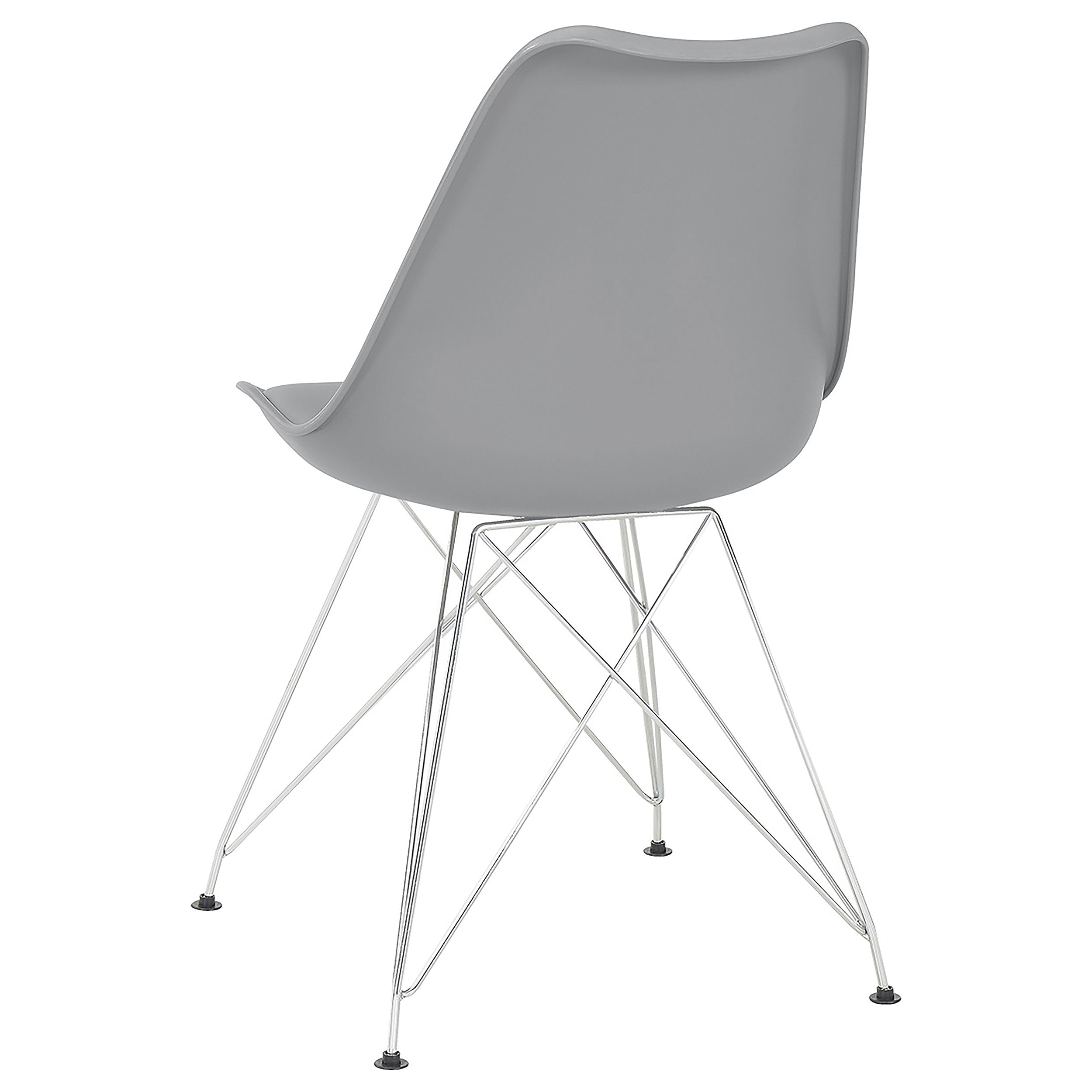 Juniper Polypropylene Dining Side Chair Grey (Set of 2) — view 7