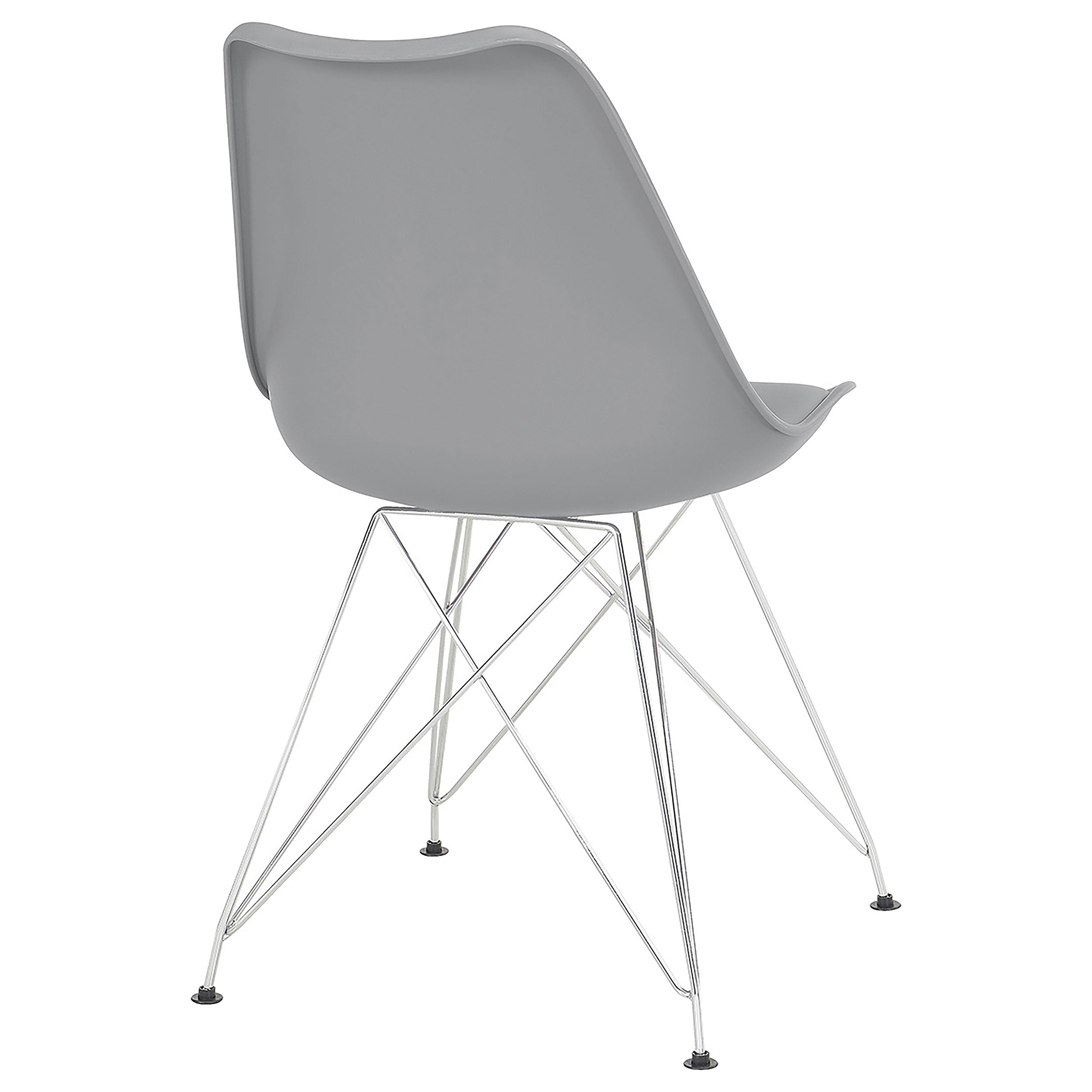 Juniper Polypropylene Dining Side Chair Grey (Set of 2) — view 9