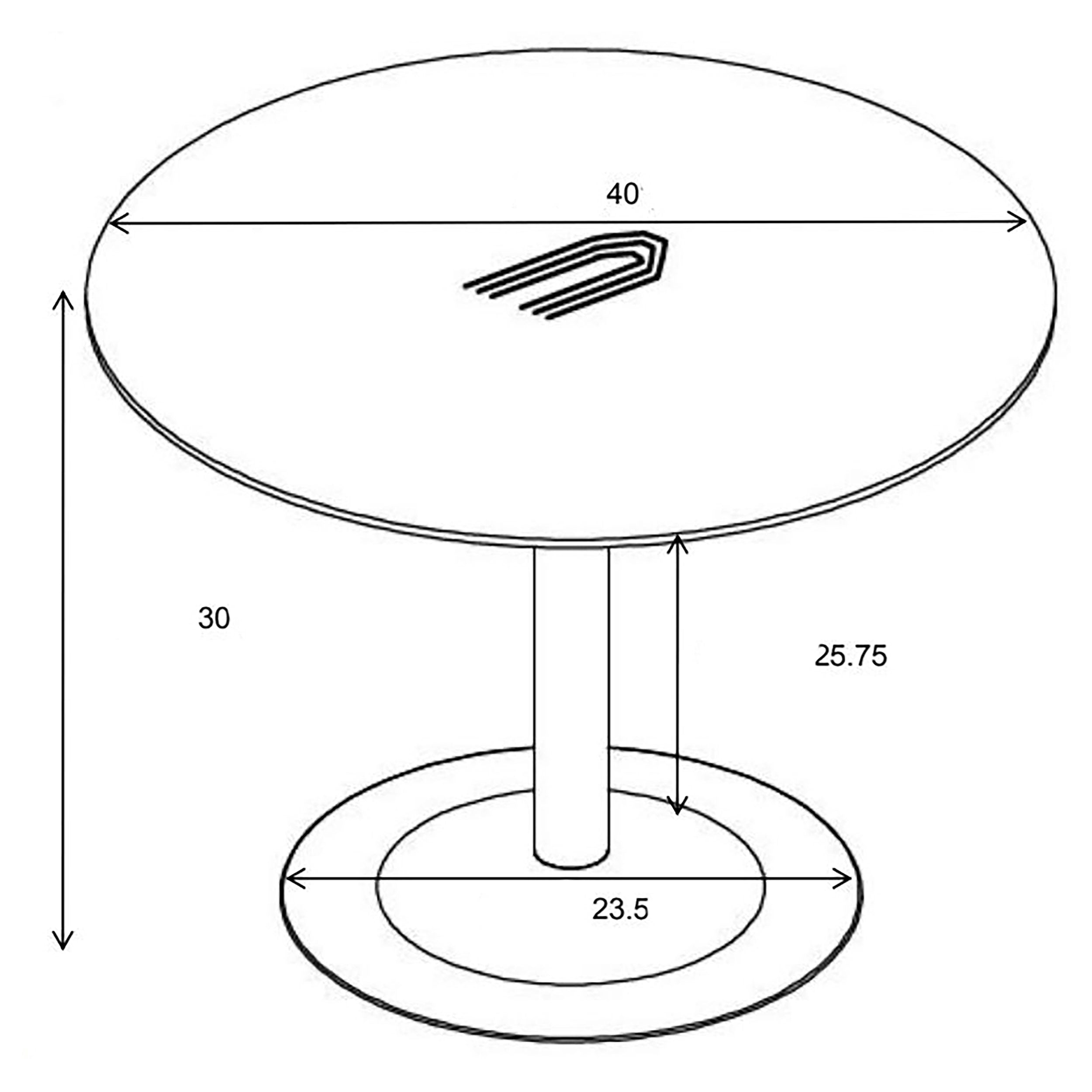 Cora Round 40-inch Wood Top Dining Table Brown Walnut — view 4