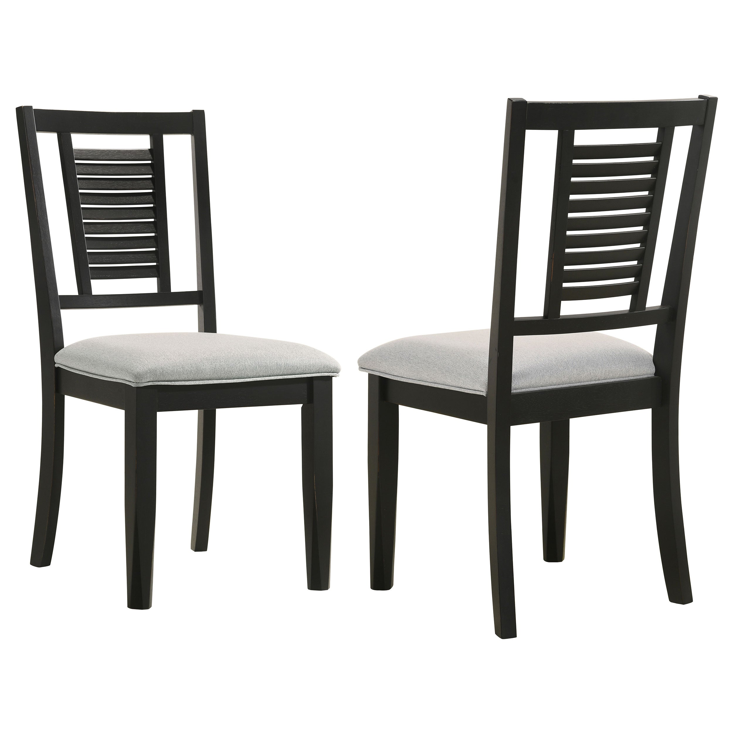 Appleton Wood Dining Side Chair Washed Black (Set of 2) — view 1