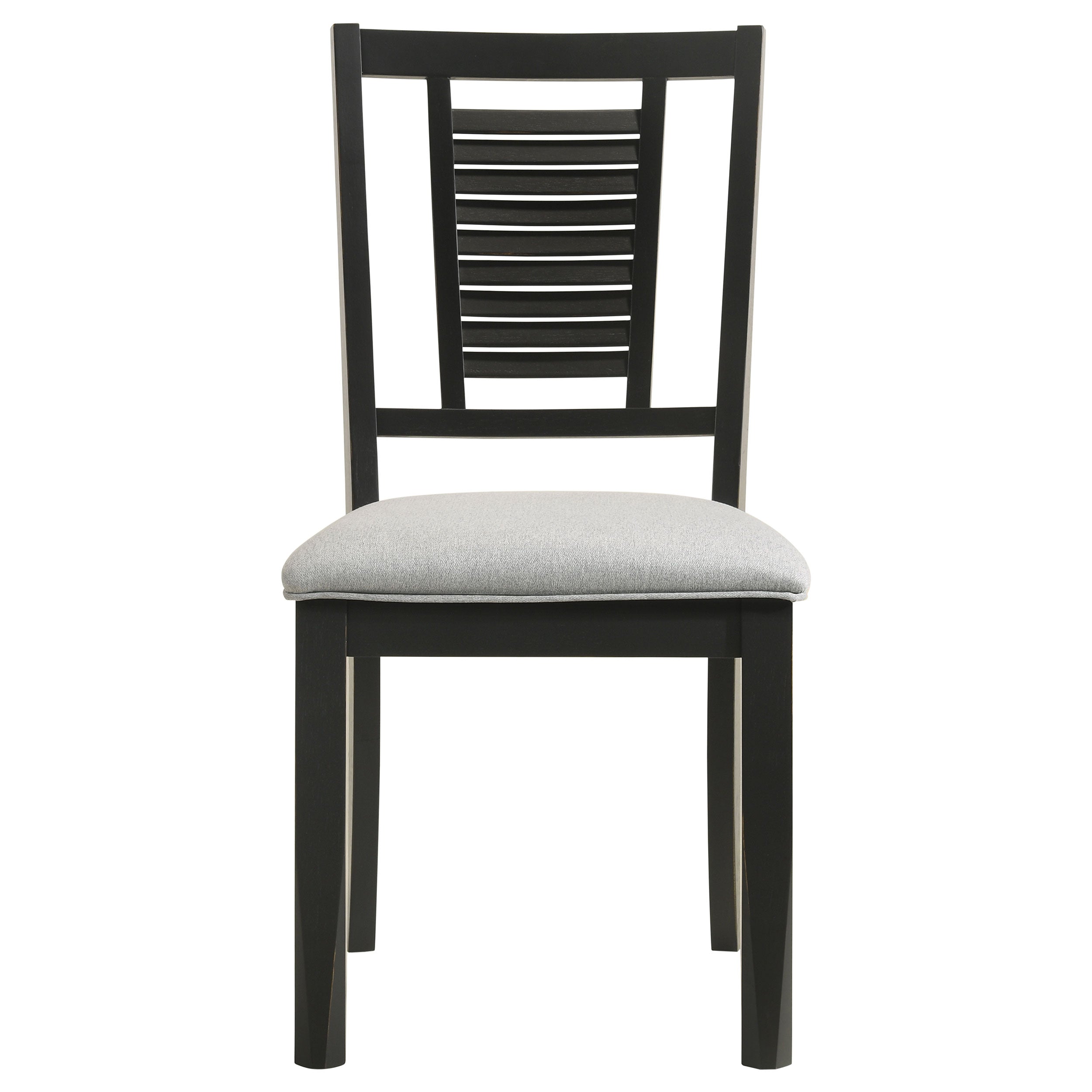 Appleton Wood Dining Side Chair Washed Black (Set of 2) — view 4