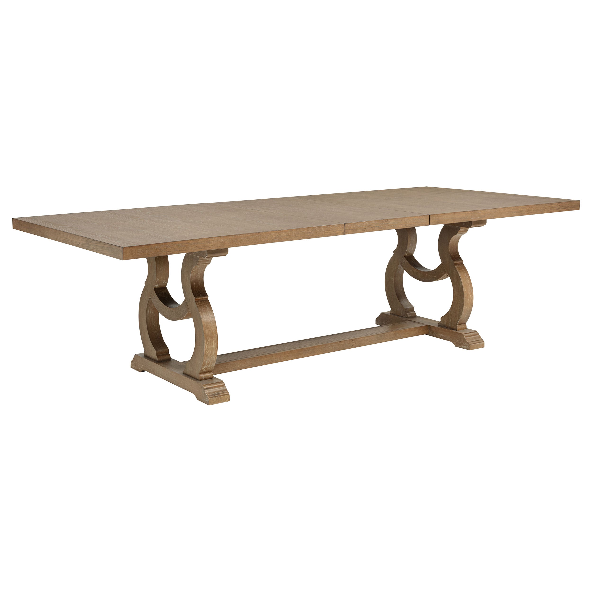 Brockway 104-inch Extension Leaf Dining Table Barley Brown — view 1