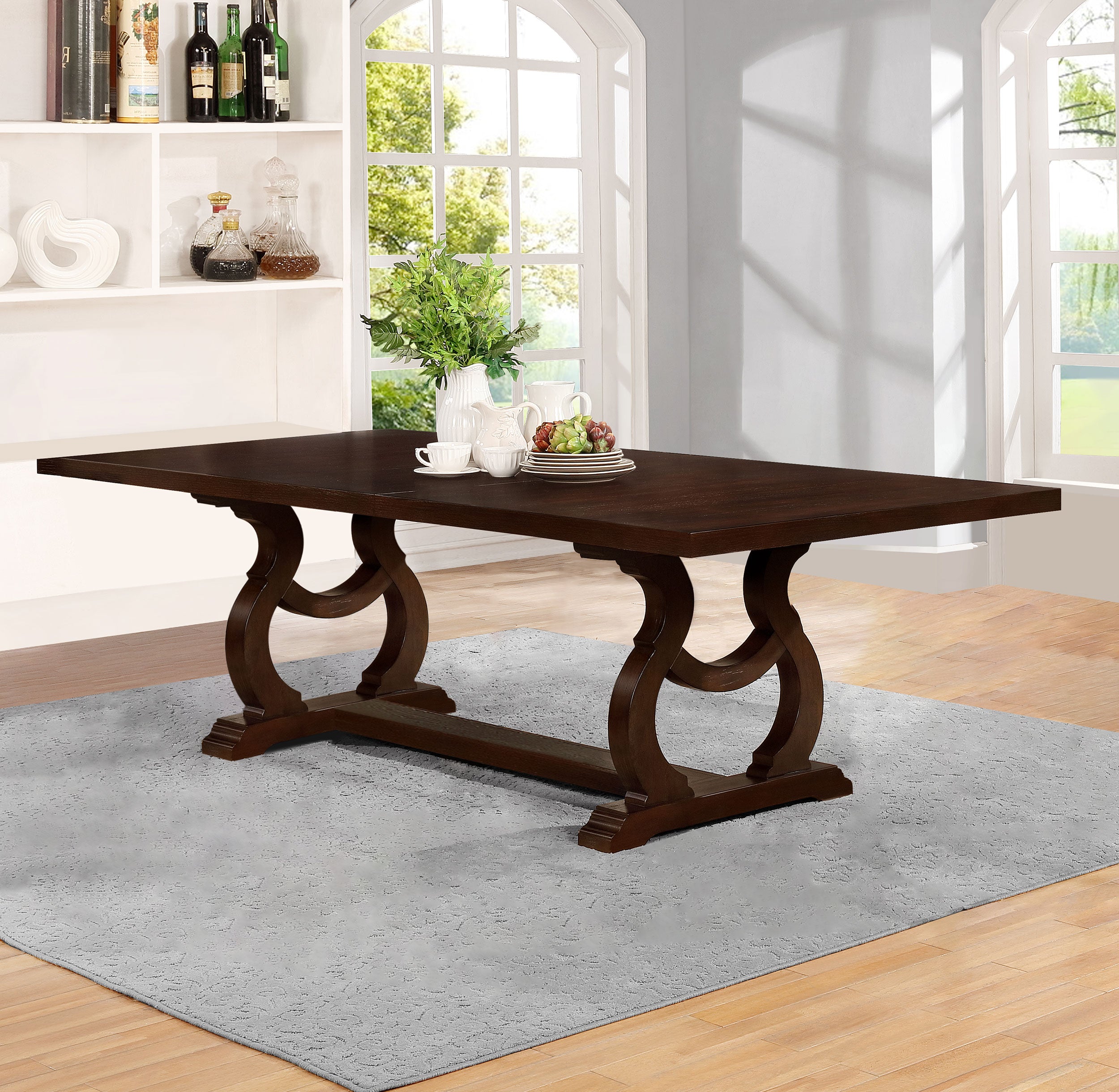 Brockway 104-inch Extension Leaf Dining Table Antique Java — view 2