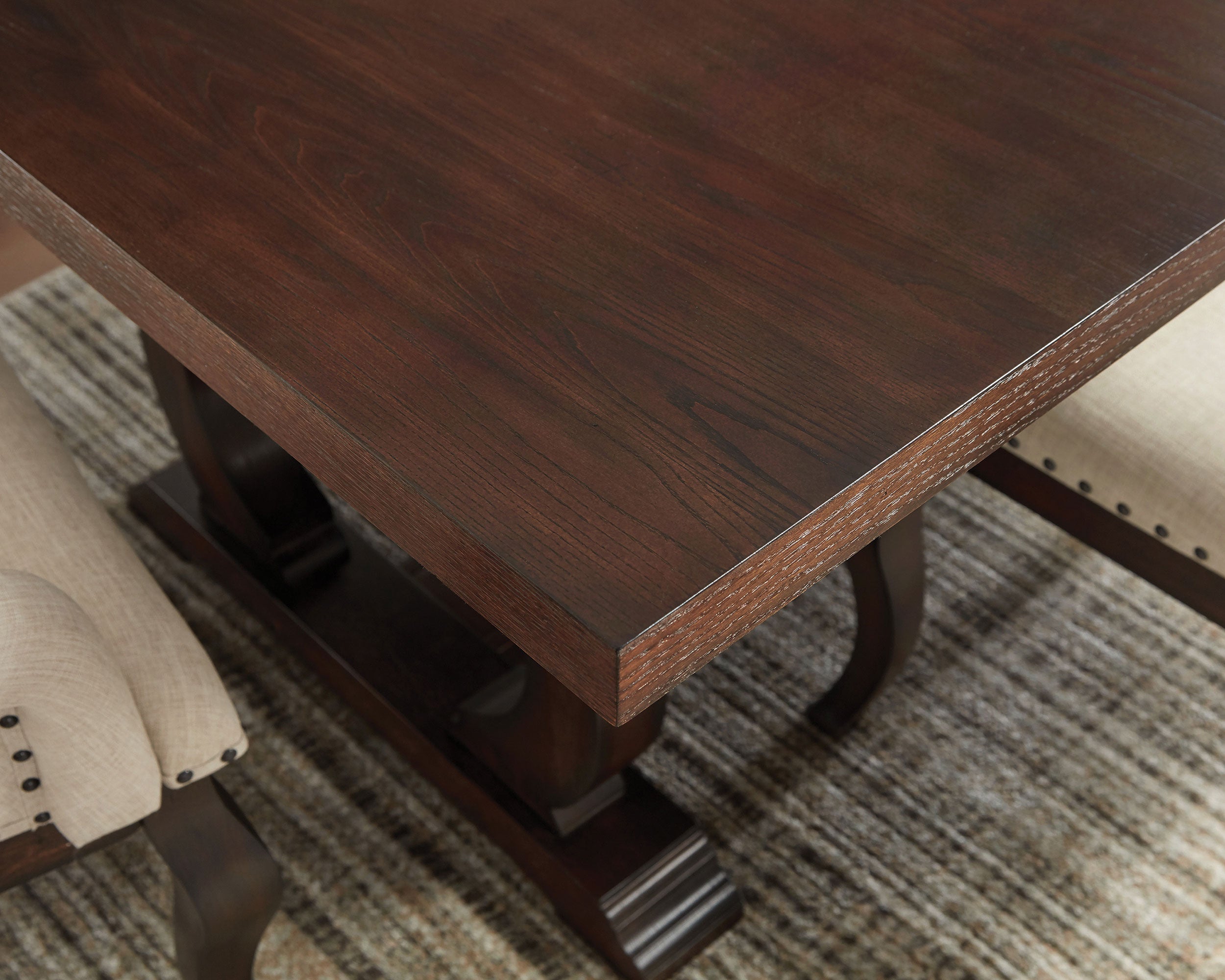 Brockway 104-inch Extension Leaf Dining Table Antique Java — view 5