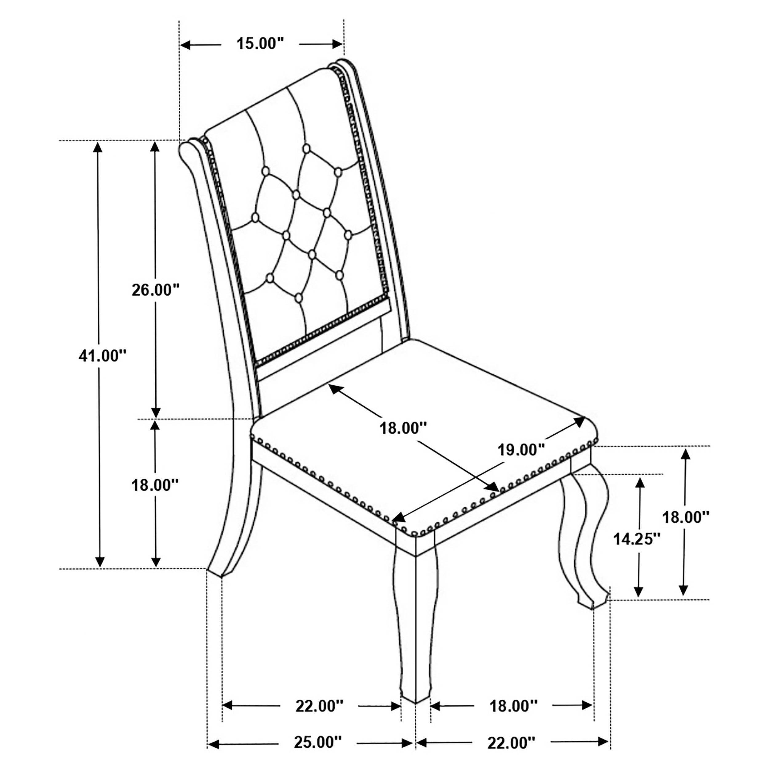 Brockway Upholstered Dining Chair Barley Java (Set of 2) — view 9