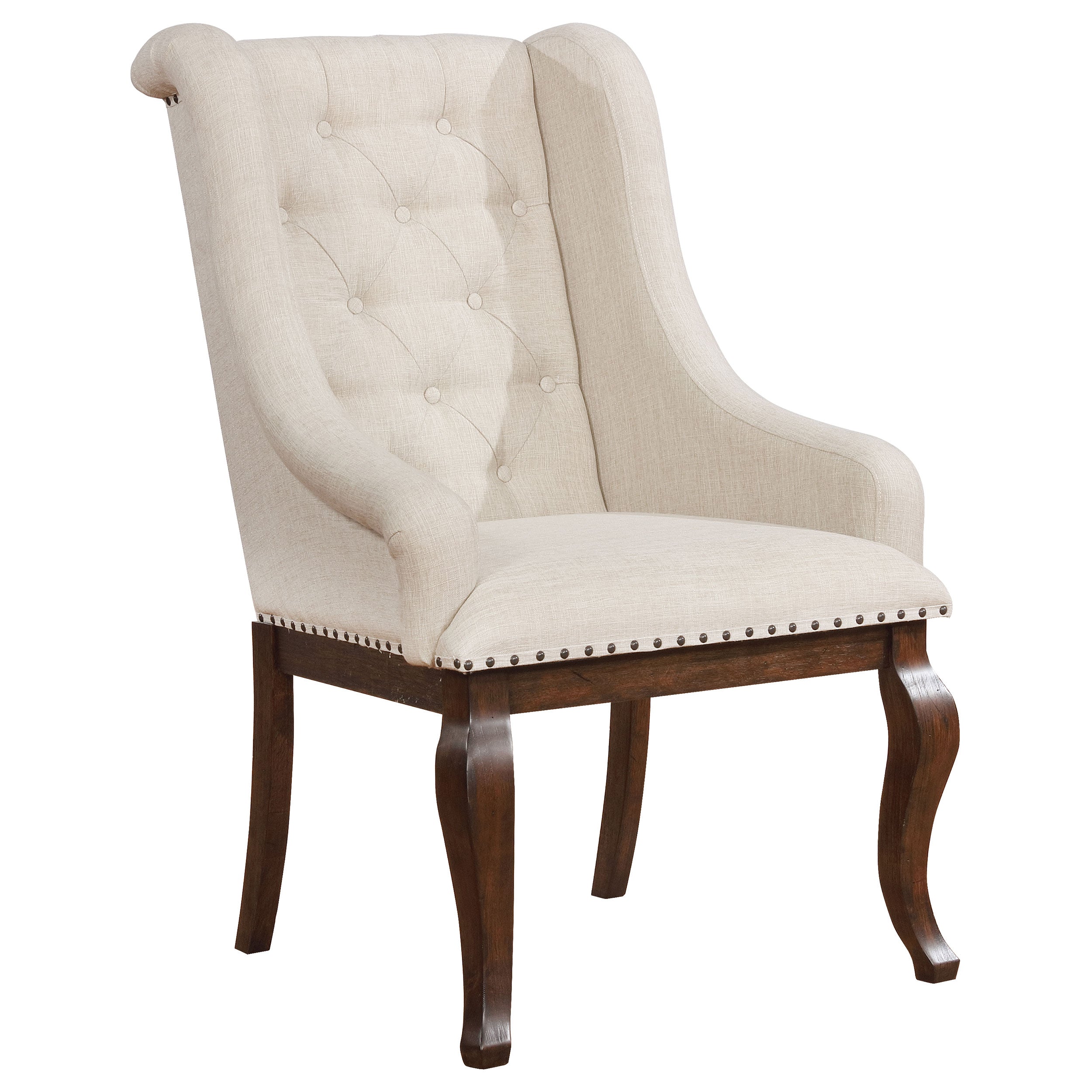 Brockway Upholstered Arm Chair Barley Java (Set of 2) — view 1