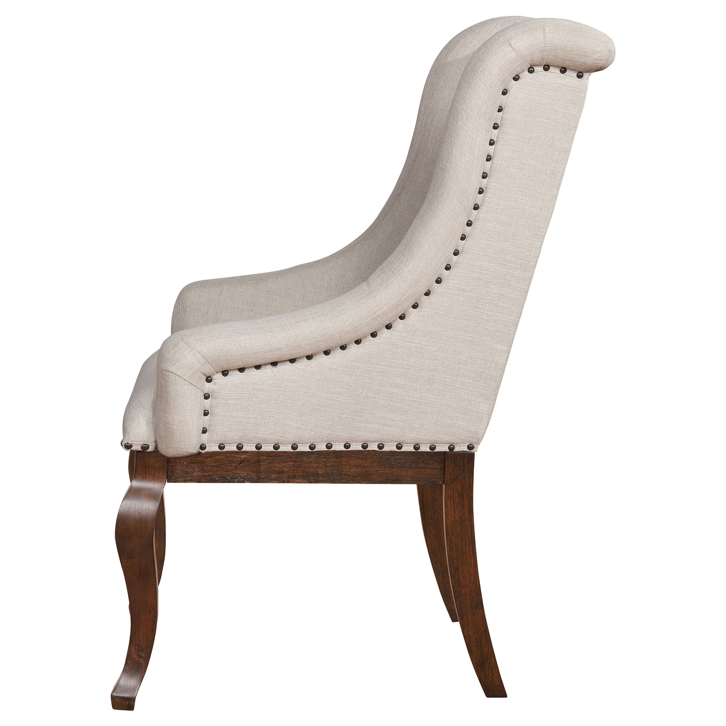 Brockway Upholstered Arm Chair Barley Java (Set of 2) — view 5