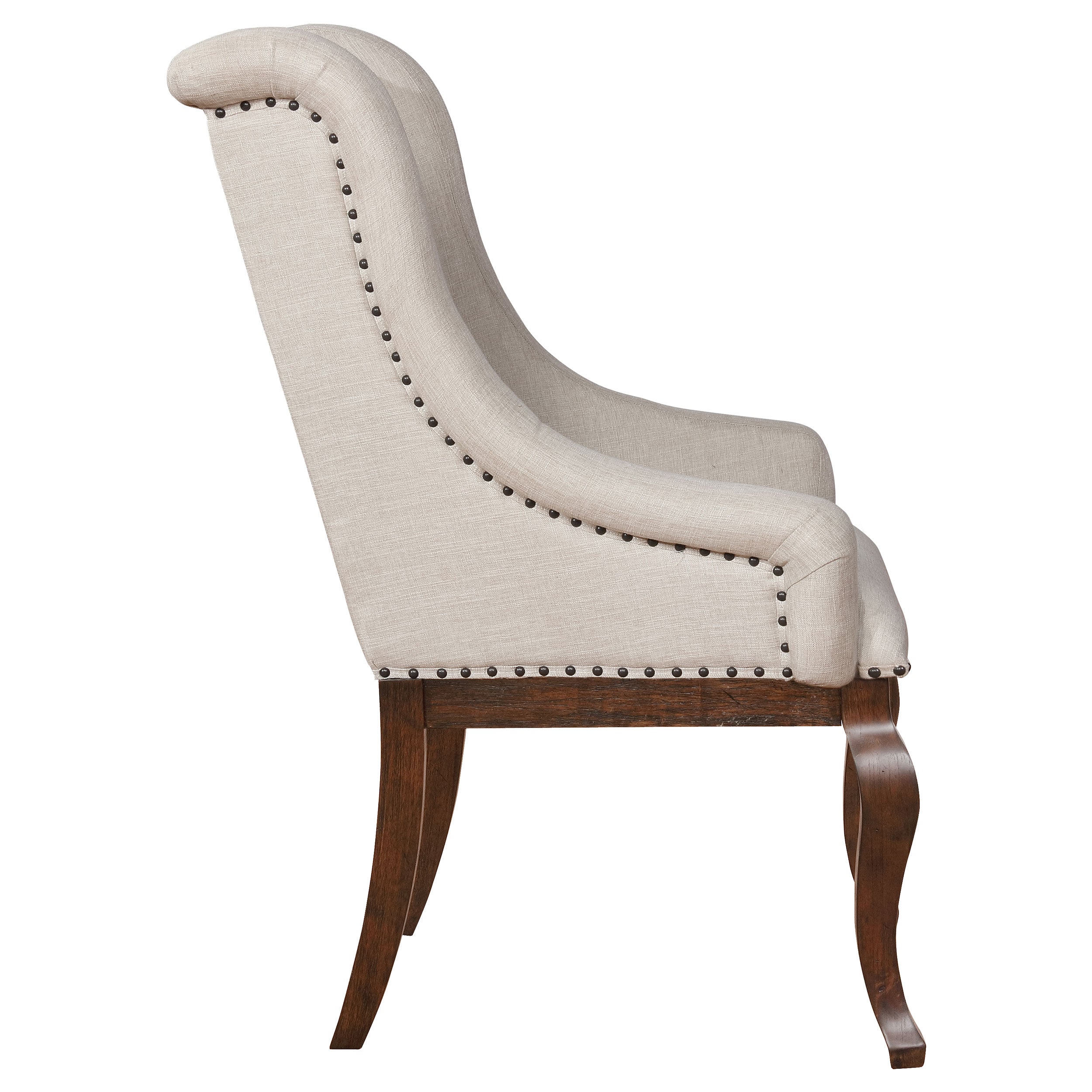 Brockway Upholstered Arm Chair Barley Java (Set of 2) — view 8