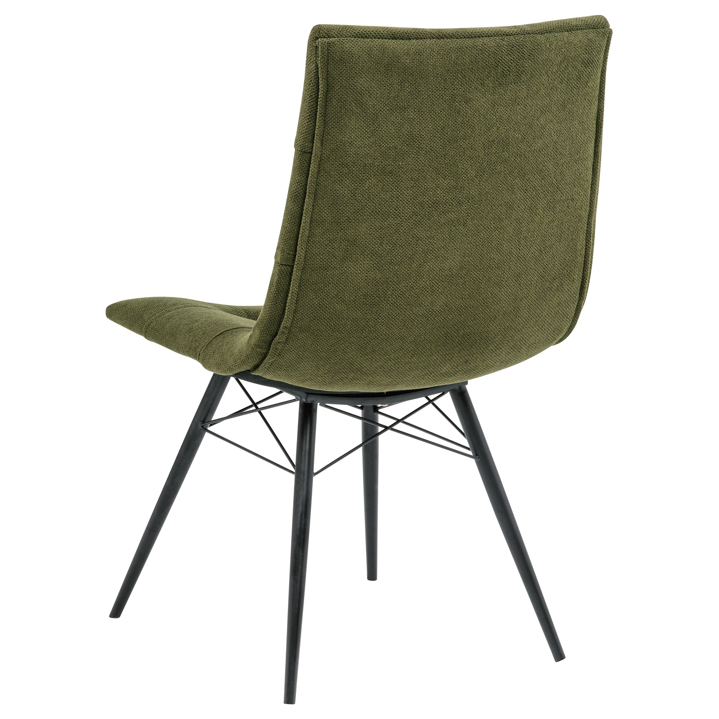 Aiken Fabric Upholstered Dining Side Chair Saddle Forest Green (Set of 4) — view 7