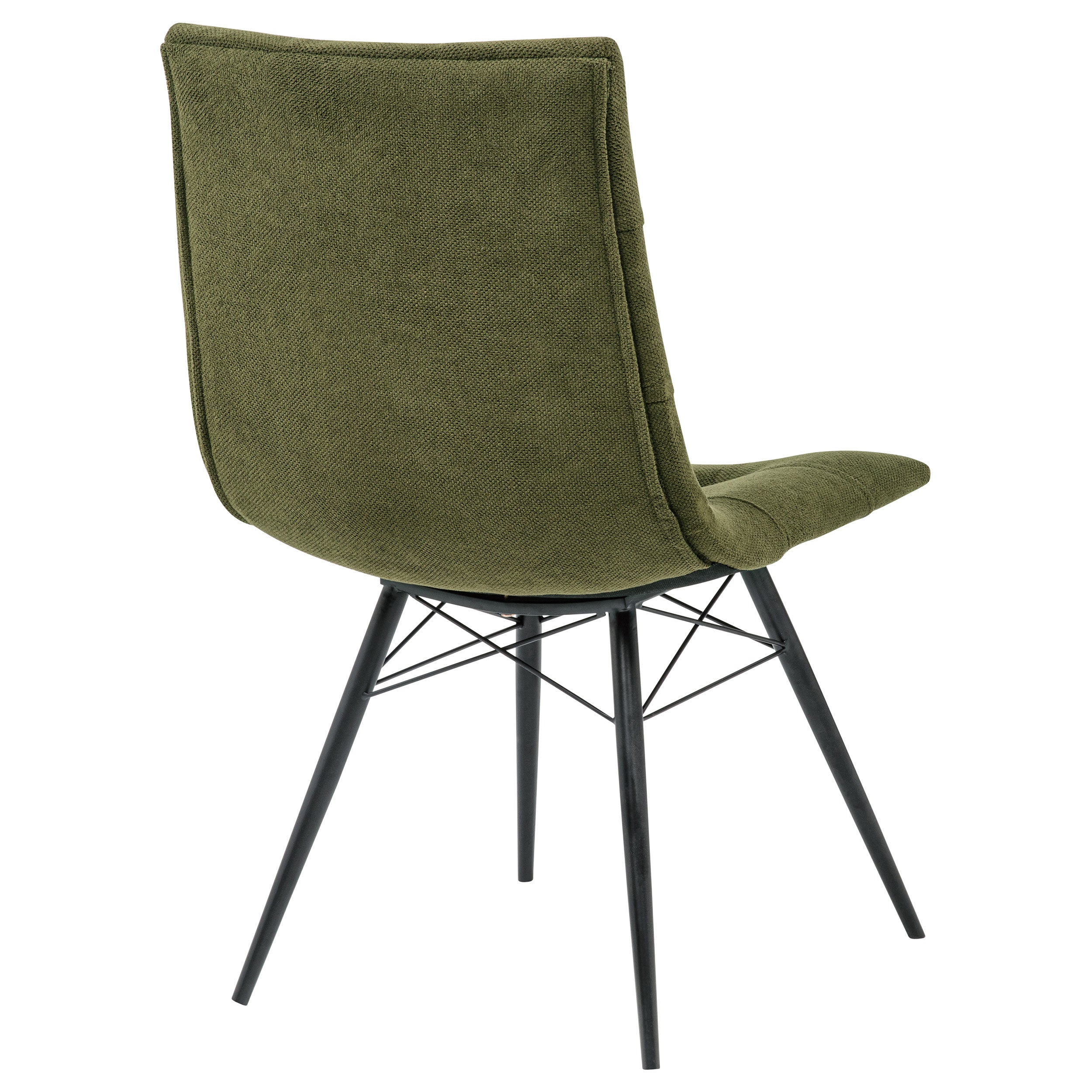 Aiken Fabric Upholstered Dining Side Chair Saddle Forest Green (Set of 4) — view 9