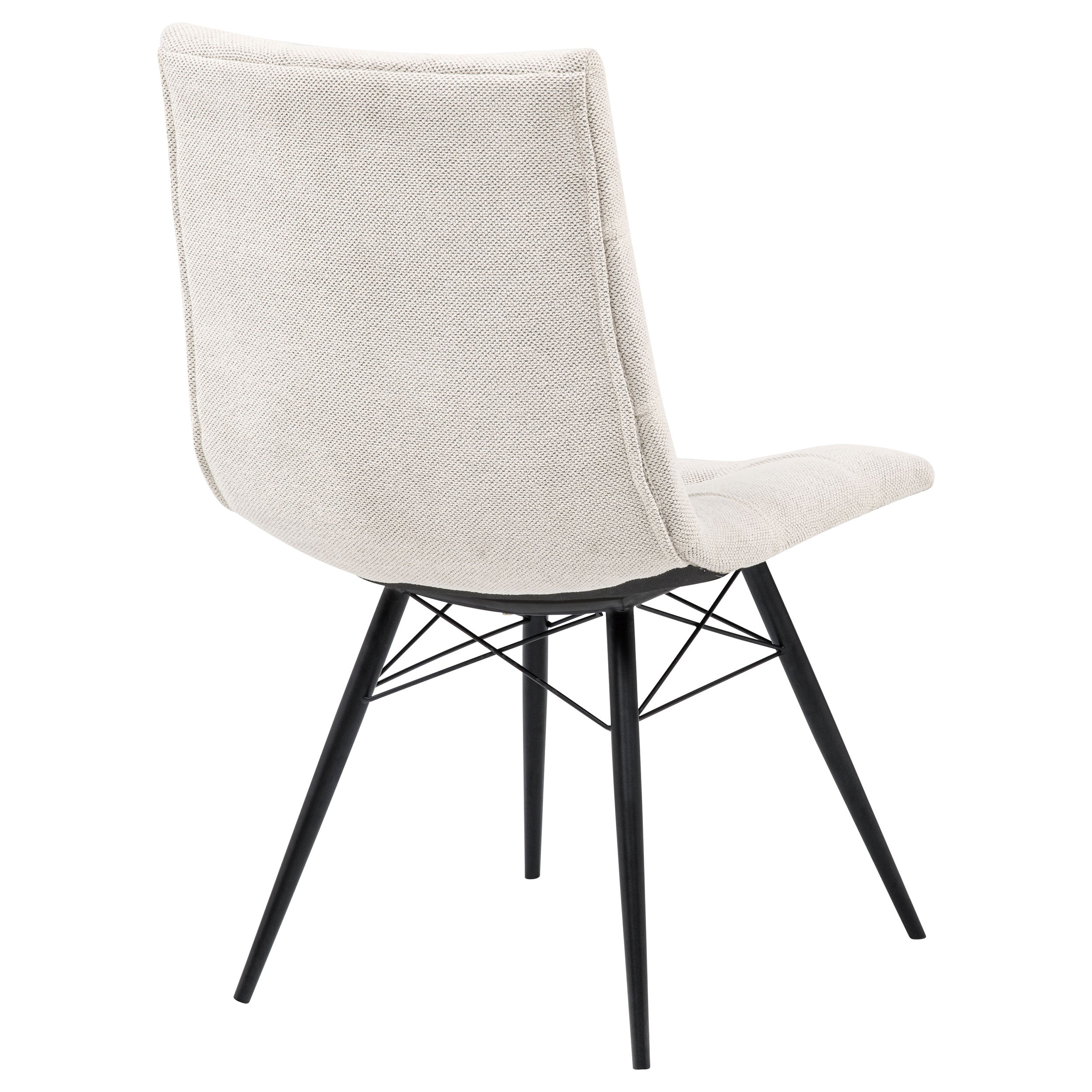 Aiken Fabric Upholstered Dining Side Chair Saddle Stone White (Set of 4) — view 9