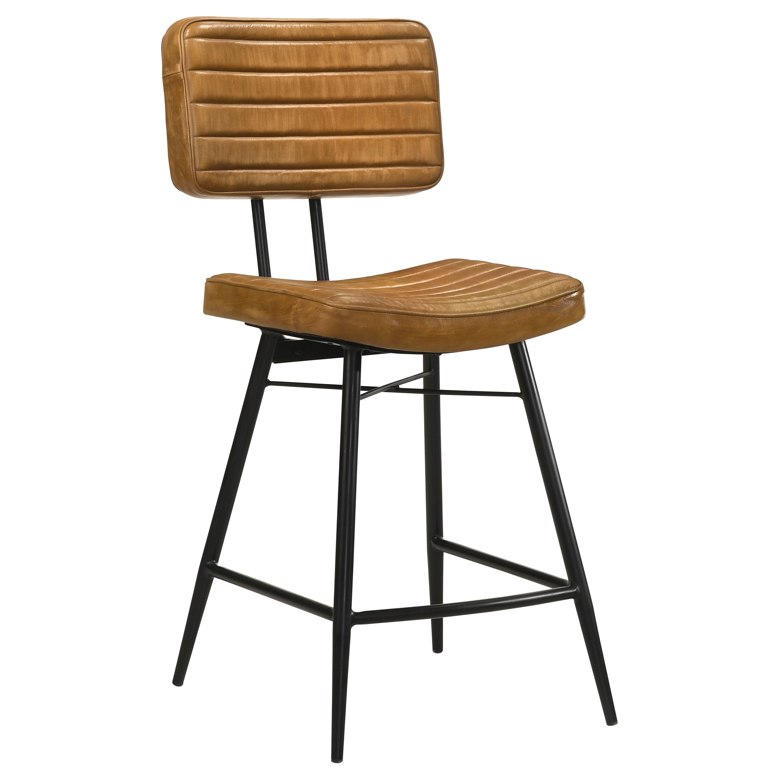 Partridge Leather Counter Chair Antique Camel (Set of 2) — view 3