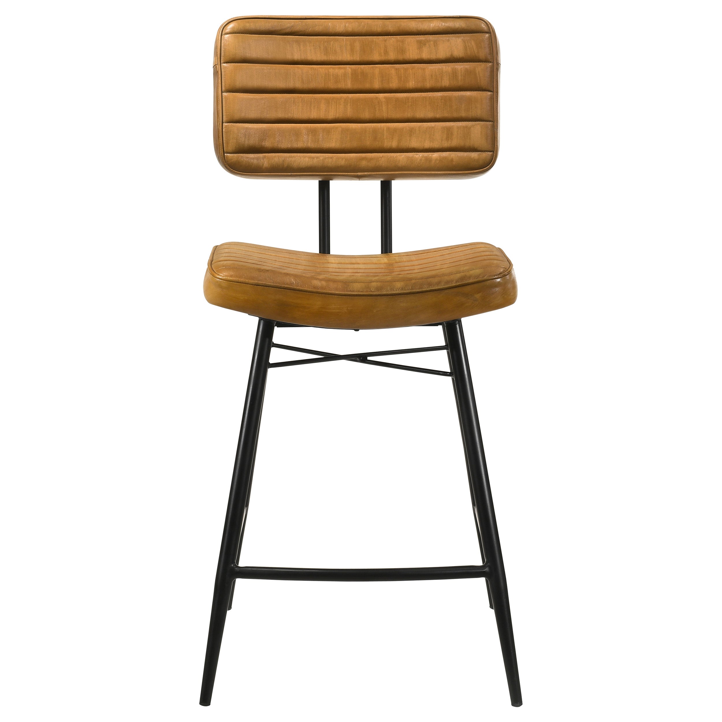Partridge Leather Counter Chair Antique Camel (Set of 2) — view 4