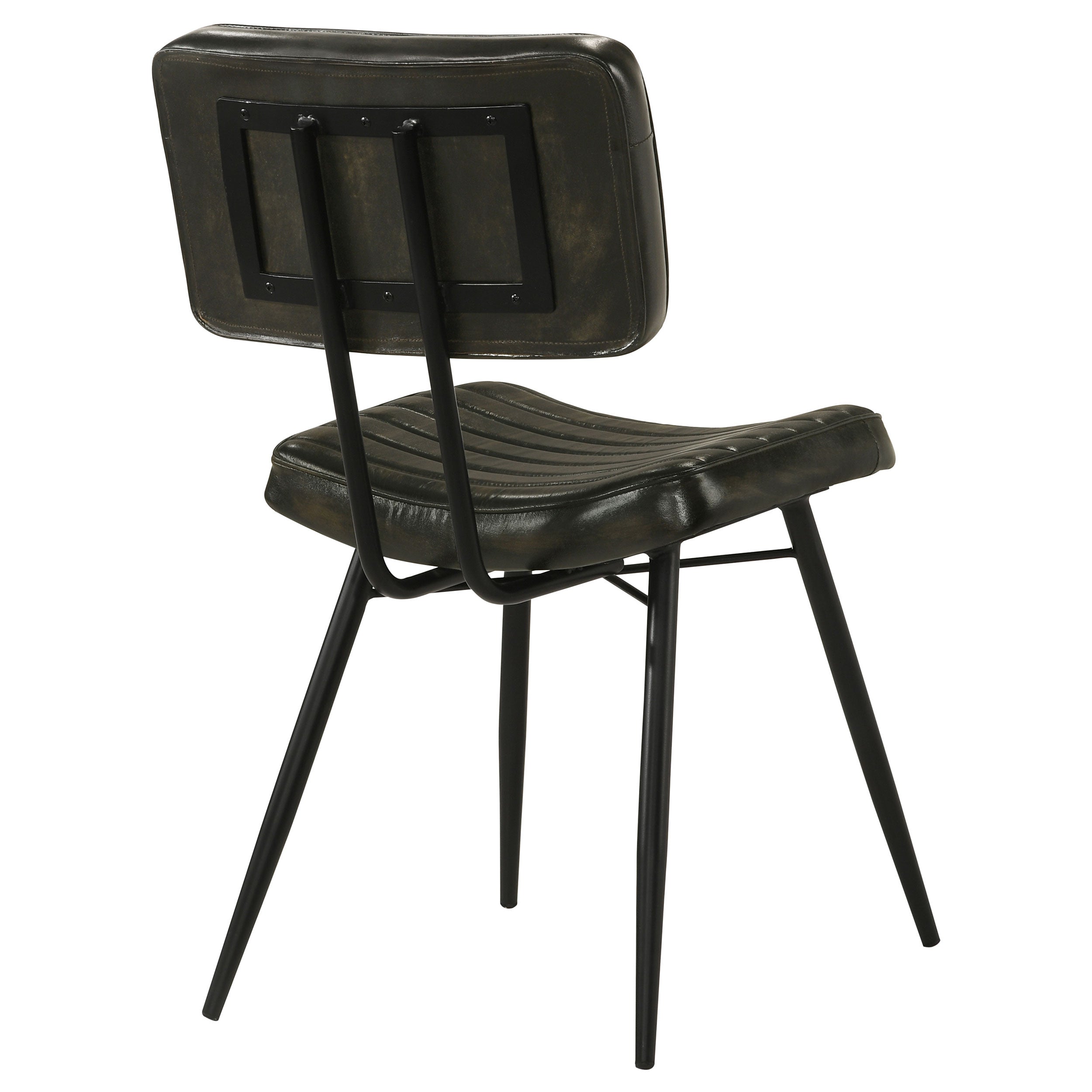 Misty Leather Upholstered Dining Chair Espresso (Set of 2) — view 8