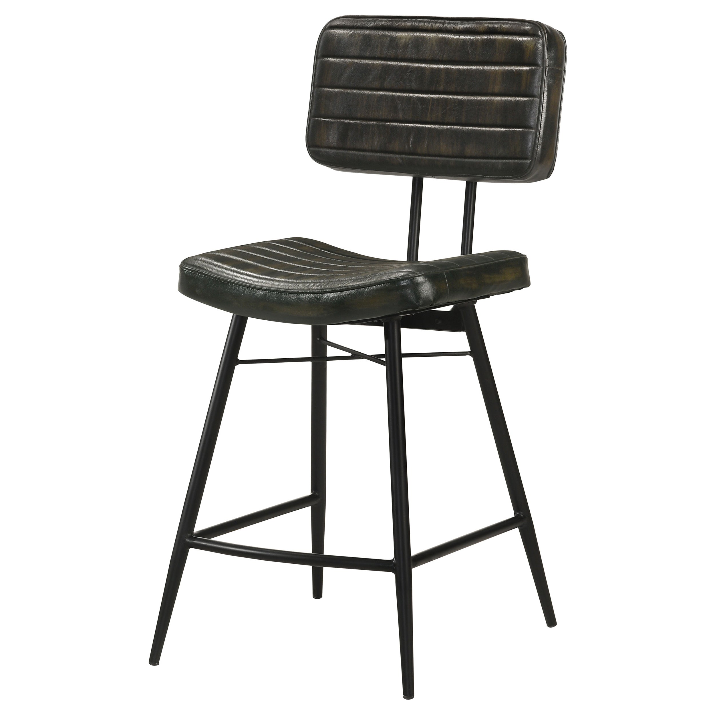 Partridge Leather Counter Chair Antique Espresso (Set of 2) — view 5