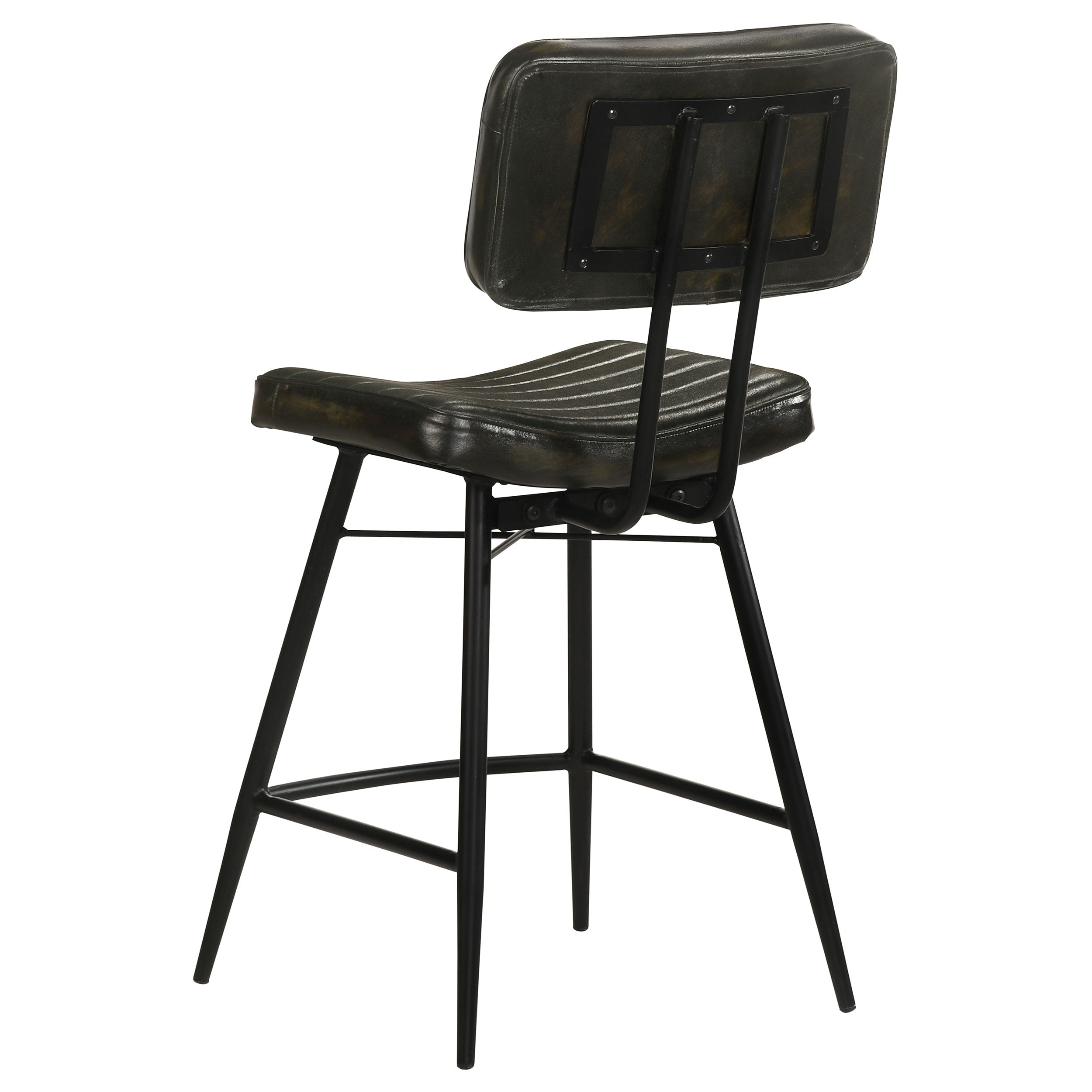 Partridge Leather Counter Chair Antique Espresso (Set of 2) — view 7