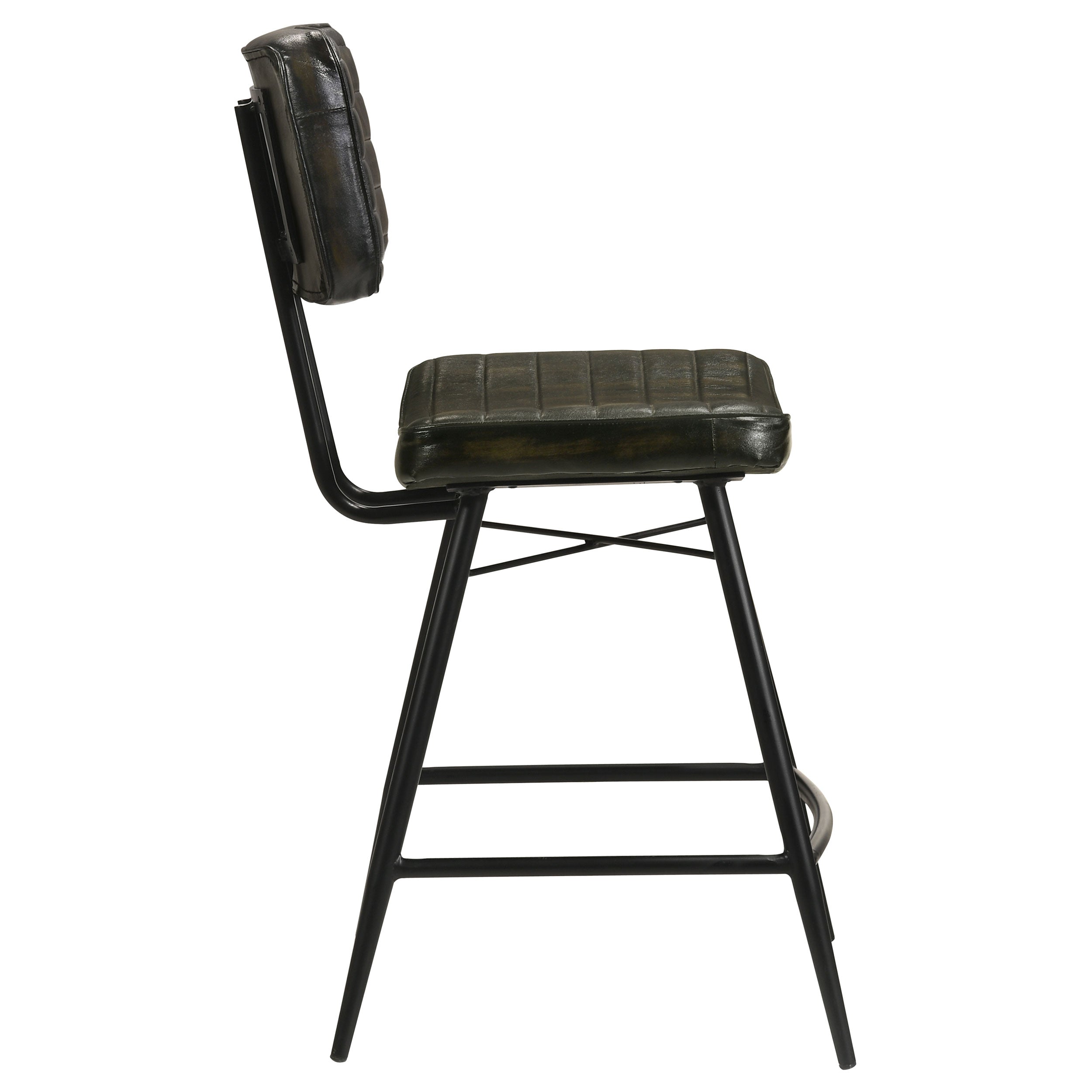 Partridge Leather Counter Chair Antique Espresso (Set of 2) — view 9