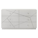 Esther - Dresser - White / Silver