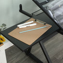 Adjustable Tempered Glass Drafting Printing Table With Chair