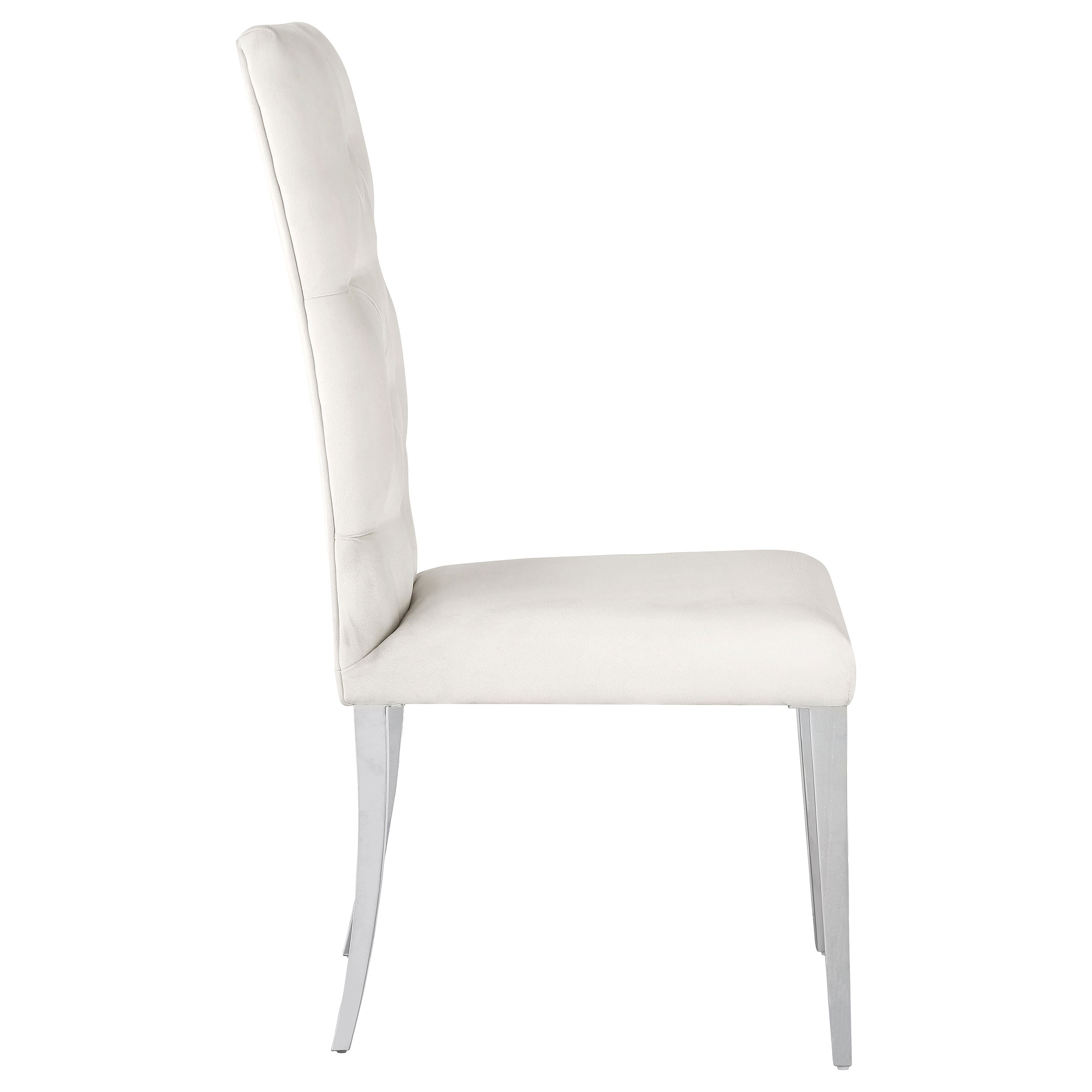Kerwin Velvet Upholstered Dining Side Chair White (Set of 2) — view 10