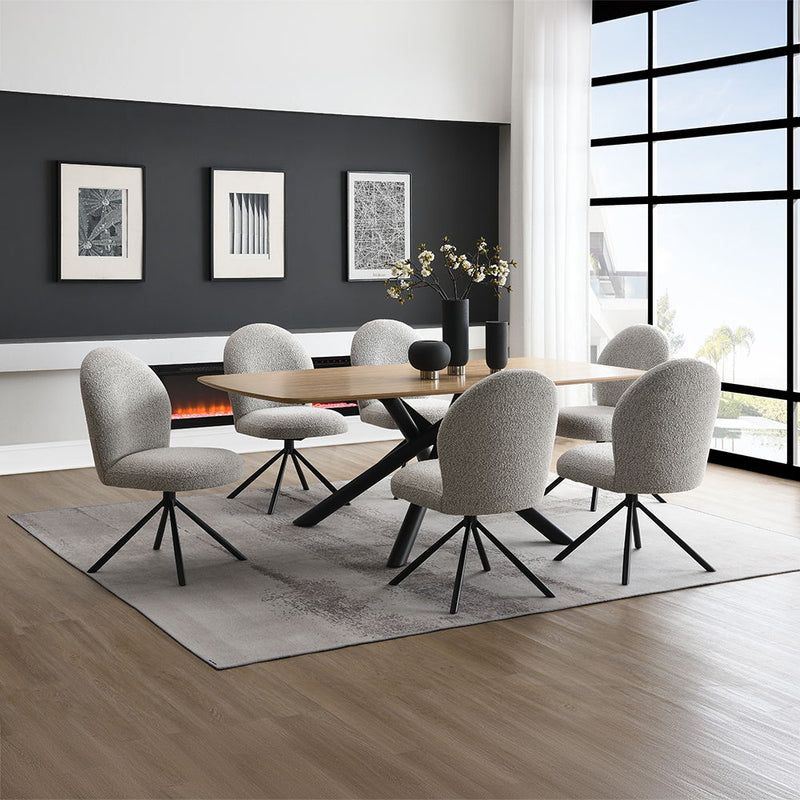 Lawton - Dining Table - Natural & Black Finish