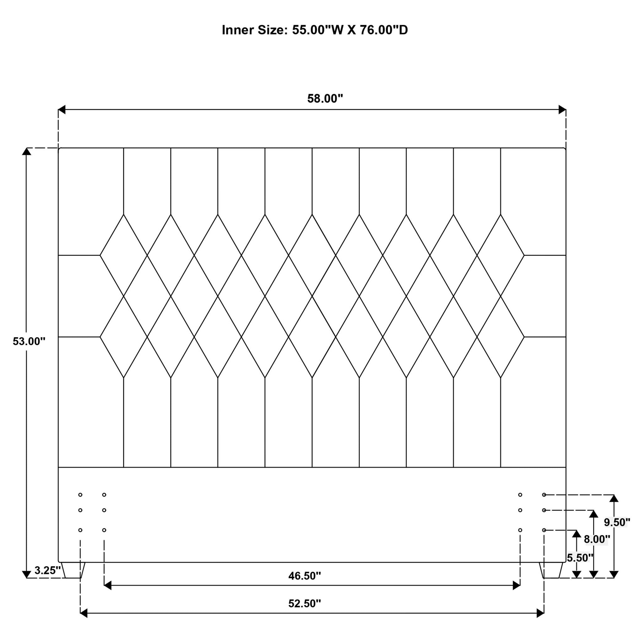 Chloe Upholstered Full Panel Headboard Oatmeal