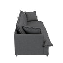 3 Seat Sofa Module For Modular Sectional Wide Seat Cloud Couch With Throw Pillows Upholstered