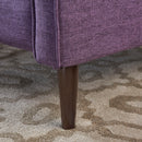 Mid-Century Modern Recliner With Button Tufted Waffle Stitch