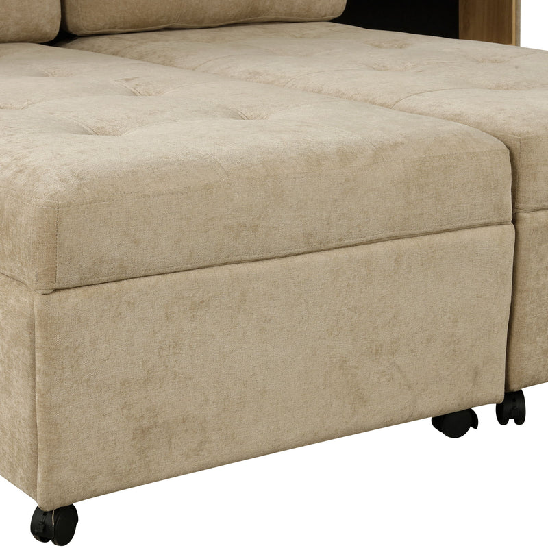 Versatile Modular Free-Combined Sofa With 2 Storage Racks
